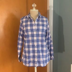 Long Sleeve Plaid Button Down Shirt